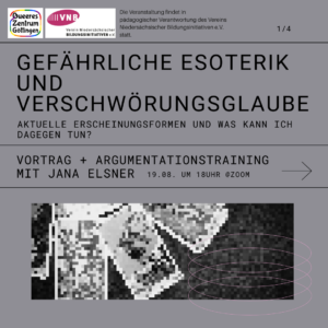 Read more about the article Workshop: Gefährliche Esoterik und Verschwörungsglaube