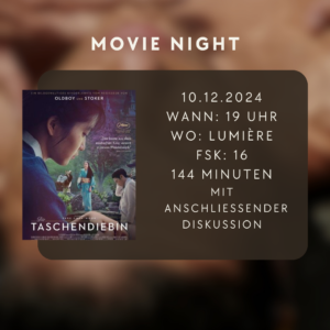 Read more about the article Filmvorführung: Die Taschendiebin