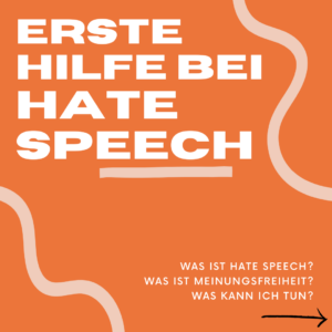 Read more about the article Erste Hilfe bei Hate Speech