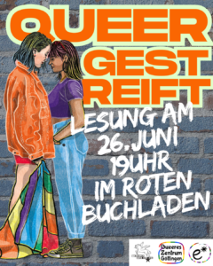 Read more about the article Lesung und Gespräch Mit Kathrin Köller und Irmela SchautzQueergestreift– Alles über LGBTIQA+