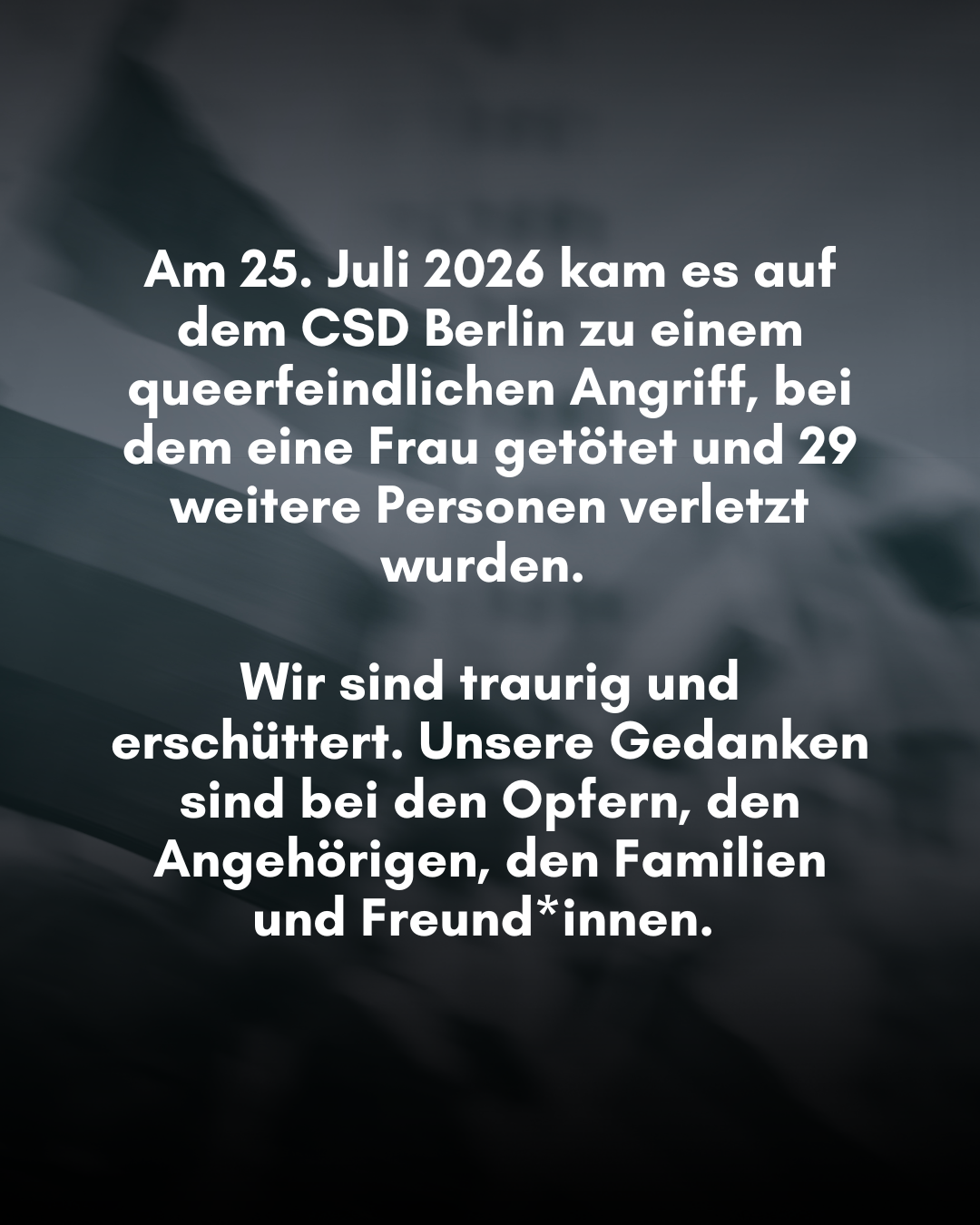 You are currently viewing Statement zu den Ereignissen auf dem CSD Berlin
